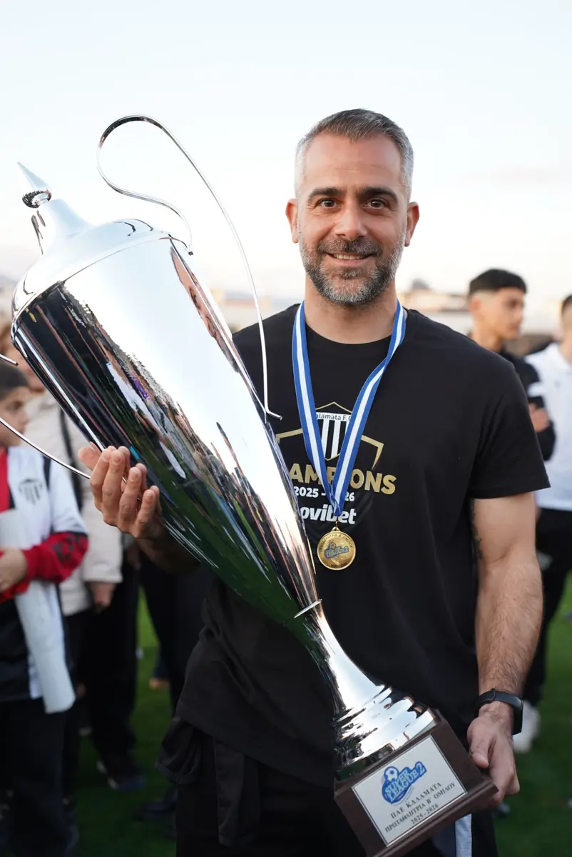 Panagiotis Pomonis during his time with Kalamata F.C.