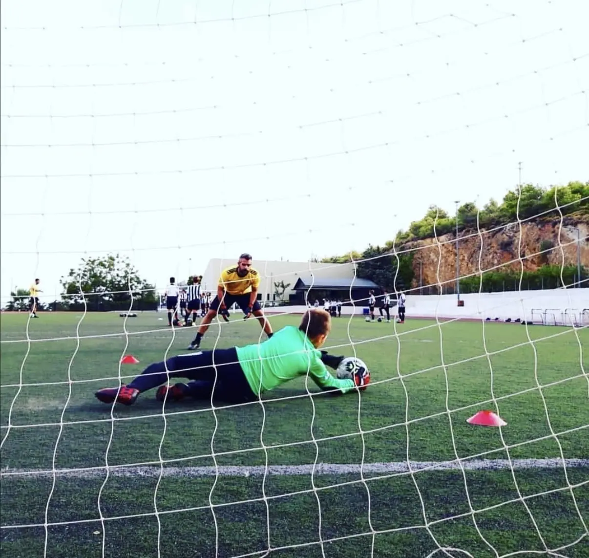 Juventus Academy goalkeeper training